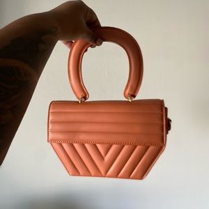 Orange brown purse